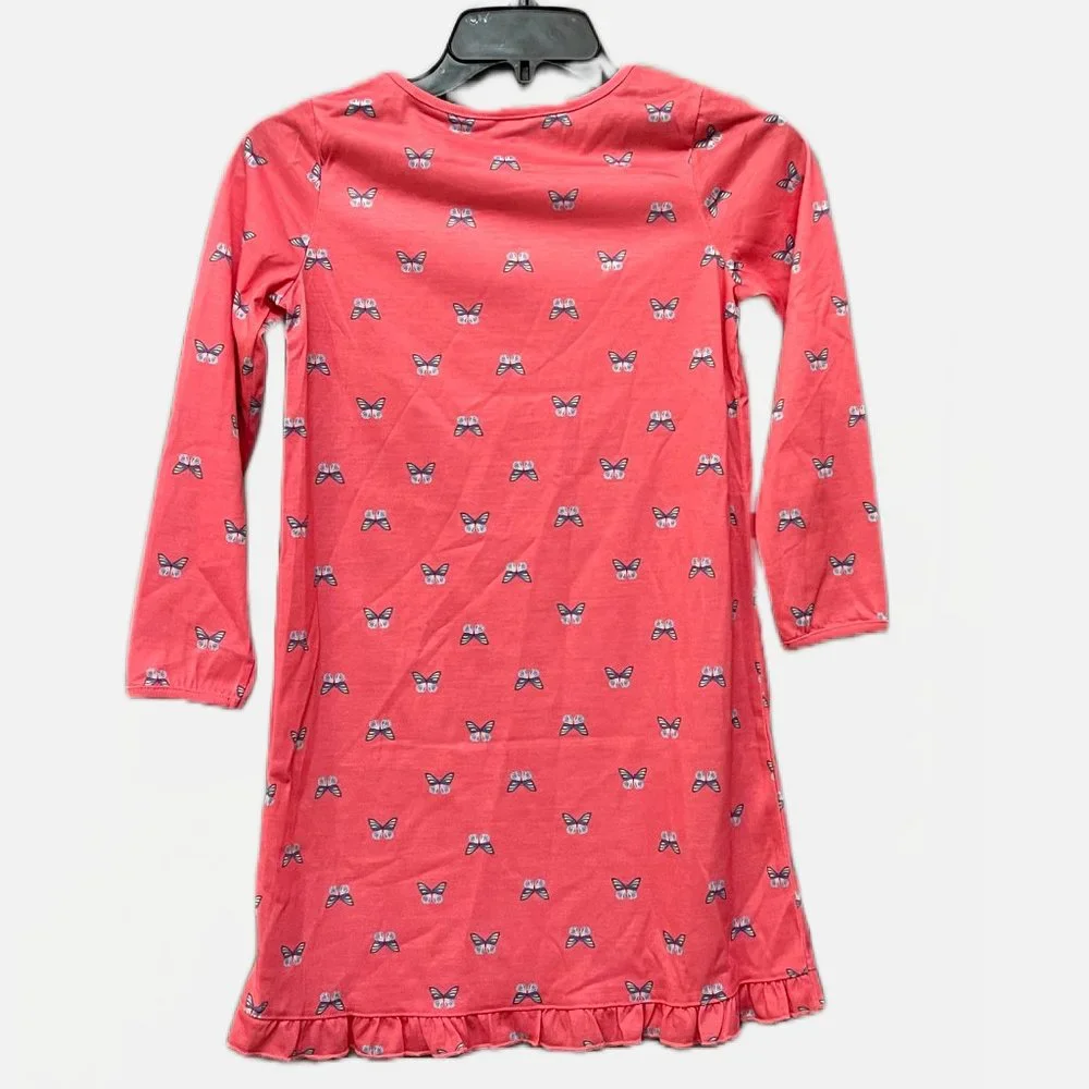NWT! Carter's Girls' 2-Pack‎ Nightgowns Heather/Pink/Butterfly 6-7T
